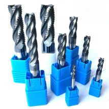 4mm 6mm 8mm 10mm 12mm 14mm 16mm 20mm 4 flutes HRC45 Roughing End Mills  Milling cutters CNC Carbide router bits milling bits