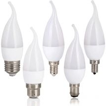 10X LED Candle Bulb E14 E27 B22 E12 B15 LED Lamp Indoor Light 110V 220V LED Chandelier Replace 20W Halogen lamps For Home Decor
