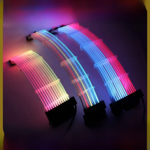 ARGB GPU Extension Cable 8PIN Rainbow Case Lighting Strip 8+8 Strimer Wire 24PIN MOBO VGA 8+8+8 RGB Extender PC MOD Gamer Refit