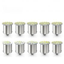10X LED Bulbs 1156 BA15S P21W 3014SMD 1157 BAY15D P21/5W For Truck Bus RV Bulbs DRL Daytime Running Tail Signal Lamp 24V White