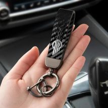 Woven leather rope car keychain keyring gift Accessories For Mini Cooper One JCW Works F54 F55 F56 F57 F60 R50 R52 R53 R55
