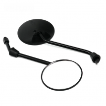 LMoDri Free Shipping New Universal Motorcycle Rounded Side Back View Mirror Motorbike e-bike Scooter 10mm 8mm Rearview Mirrors