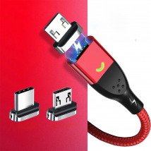 FONKEN 3A USB C Cable 4Pin Magnetic Cable Fast Charging Data Transfer For AndroidUSB Charger Magnet Type C Charge Cord Usbc Cord