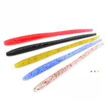MEREDITH Slow SinkingTrout Worm Soft Baits 60mm 80mm Artificial Fishing Lures Sea Worms Earthworm Fishing Soft Lures Wobblers