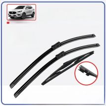 Car Front / Rear Wiper Blades For MG ZS 2017-2024 24"+14"+10" ZS EV MGZS MGZSEV Windshield Frameless Soft Rubber Windscreen 2021