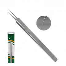Stainless Steel Tweezers Straight Tips Clamp 0.01mm Precision Tweezer for  Fly Line Fingerprint Phone Repair Hand Tool