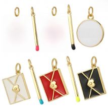 10pcs Bohemian Bag Match Charm Dijes  Jewelry Production Product  High-quality Diy woman  Necklaces Bracelets Earrings wholesale