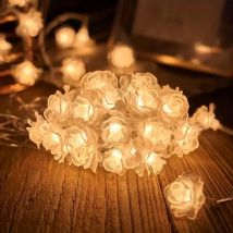 1PC Rose Battery Box Led Flowers Christmas string  Lights Fairy String Lamp For Chirstmas Holiday and Party