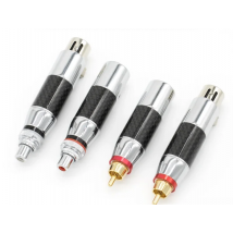 PURELINE Rhodium Plated XLR To RCA Adapter RCA Male To XLR Male Female Adapter XLR To RCA Female Male Plug Adapter