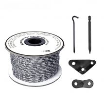 BLACKDEER 8pcs Outdoor Camping Nail Pegs Tent Aluminum Alloy Hiking Hook Nail Tent Stake guy line Wind rope buckle accessories