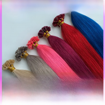 Pre Bonded V Tip Hair Extensions Human Hair Keratin Hair Extensions   12-26 Inch 100 Strand 100% Real Remy Hair Silky Straight