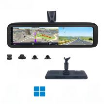12 inch 4 Camera Car Dash Recorder Rearview Mirror DVR Camera Android 8.1 GPS 4K HD1080P Dash Cam Video Recorder 2G+32GB ROM