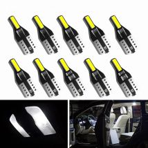 10Pcs T10 LED Bulb W5W 194 Car Interior Lighting for Toyota Tacoma Land Cruiser 4Runner Fortuner Tundra Highlander Hiace Avensis