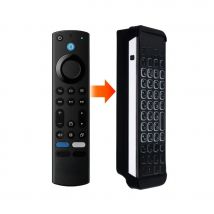 iPazzPort Mini Bluetooth Keyboard Backlit with Remote Cover(6.2in, Multimedia Hotkeys Rechargeable, For AMZ Fire TV Stick 4K Max