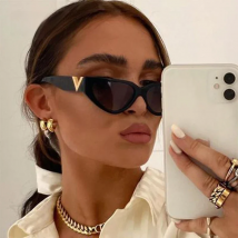 Black White Fashion Cat Eye Sunglasses Women Vintage Trendy Brand Zebra Print Sunglasses Female Shades UV400 Trending Eyewear