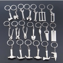 Keychains For Men Car Bag KeyRing Outdoor Combination Tool Portable Mini Utility Pocket Clasp Ruler Hammer Wrench Pliers Shovel