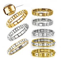 Simple DIY Making Bead Basic Multifunctional Hanging Hook Italian Charm Link Fit 9mm Stainless Steel Bracelets Jewelry Wholesale