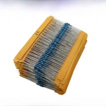 100pcs 1/4W 1R~10M 1% Metal film resistor 100R 220R 1K 1.5K 2.2K 4.7K 10K 22K 47K 100K 100R 220R 1K5 2K2 4K7 1M 3Mohm resistance