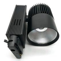 Track Light LED 50W Rail Spot Lamp Shoe Clothes Store Shop Lighting Aluminum Showroom Spotlight 2/3/4 Wire 3 Phase