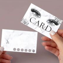 OKAYLASH Marble Eyelash Card Lash Extension Loyalty Card Lash Business Card Discount Card Wholesale Supplier