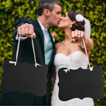 2Pcs MR&MRS Photo Booth Props Wedding Decoration Engagement Photobooth Photo Props Wedding Table Hanging Flags Party Supplies