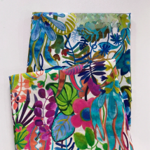 Jungle Trip Floral 80S Tissun liberty Cotton Poplin Fabric For Kids Baby Sewing Cloth Dresses Skirt DIY Meter Designer Fabric