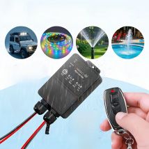 433Mhz Wireless Remote Control Switch DC 12V 24V 36V 48V 72V Outdoor Waterproof 30A Relay Module 50m Control Range for LED Pump