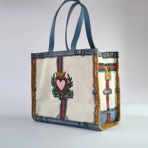 VM FASHION KISS Women Canvas Cartoon Print Shopping Bag Shoulder Tote Bag Canvas Puppy Handbag Large Capacity Cute Cartoon Totes