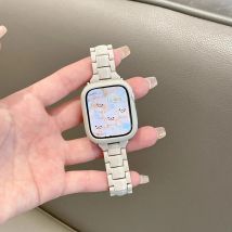 Women Bracelet for Apple Watch Band 45mm 41 46 42 49 44 38 40mm Starlight Acrylic Strap for iWatch Series 10 9 8 7 6 SE Ultra 2