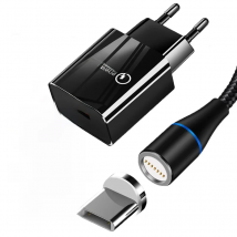 18W Fast USB Charger Magnetic Type-C 3A Fast Charging Cable For Samsung S20 Ultra S10 S9 S8 Plus A21S A31 A11 A41 USB Chargers