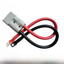 50A 120A 175A High Current 2 Pin Power Connector With 8/6/4/2/0 AWG Super Soft Silicone Cable Forklift Battery Charging Plug