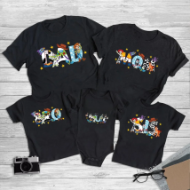 Funny Disney Toy Story Family Matching Shirts Dad Mom Bro Sis Tshirts Birthday Boy Baby Rompers