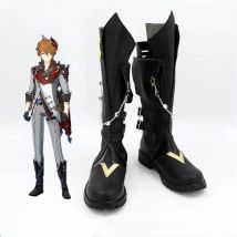 Genshin Impact Tartaglia Cosplay Shoes Halloween Party Fancy Boots Custom Made