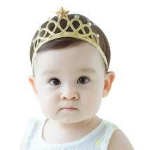 HoneyCherry New Children's Hair Belt Quickly Sells Baby Ornaments Crown Headwear Factory Wholesale Baby Girl Hairclips