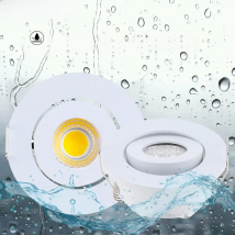 10pcs/lot Adjustable Dimmable Waterproof LED Down lights 3W AC90-260V LED Downlight Outdoor Led Ceiling Lamps For Bathroom Bulb