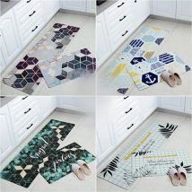RULDGEE Non-slip Oil Proof  Waterproof PU PVC Carpet for living Room Modern Kitchen Mat Bedroom Rug