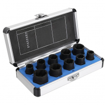 10PCS Bolt Extractor Set Drill Bit Set 3/8" Drive Impact Stripped for Removing Damaged Broken Rounded Off Bolt & Nut Remover Set