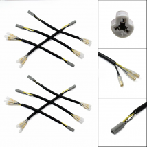 3-pin Turn Signals Wire Plug Adapters Connectors for Yamaha Suzuki YZF R6 R1 R6S FZ6 FZS6 FZ1 FZS10 TMAX 500 GSXR DRZ SV650