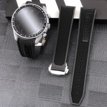 20mm 21mm 19mm 18mm 22mm Quality Natural Rubber Silicone Watch Band for Omega Speedmaster Watch Seamaster Deployment Clasp Strap
