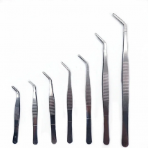 Stainless Steel 430/304 Anti-iodine Medical Tweezers Long Straight Forceps 12.5cm-30cm Straight Head Elbow Thicken Medical Tools