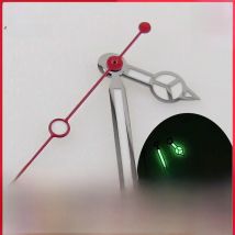 MOD Red Second Silver Watch Hands Fit For NH35 NH36 7s35 4r35 Automatic Movement Blue Green Lume