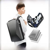 BOPAI New E-Sports Backpack PC Hard Shell Backpack Men's Trendy Cool Backpack 17.3-Inch Computer Laptop Male Backpack Travel