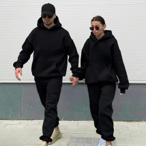 Custom Your Logo Hoodies Pants 2Pcs/Sets Sweatshirt Sweatpants Male Gyms Fitness Tops Trousers Joggers Sportswear Tracksuits