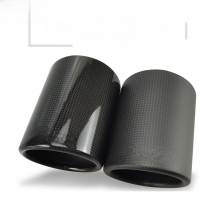SUMSOO genuine Car Universal Exhaust Pipe  Carbon Fiber Cover Exhaust Muffler Pipe Tip case Exhaust Tip housing