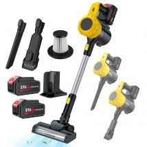 Bezszczotkowy odkurzacz pionowy akumulatorowy z wyświetlaczem LED, siła ssania 16 kPa, pojemnik na kurz 0,8 l, kompatybilny z akumulatorem Makita 18V