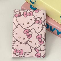 hello kitty cartoon passport holder ID bag protective case multifunction card portable storage for travel abroad id card holder