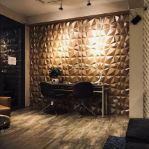 30x30cm 3D wall pane art three-dimensional bump wall stickers wall covering house decor gold paint model tool building materials