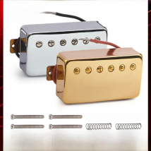 Humbucker Electric Guitar Pickup Gold/Chrome Neck Bridge Pickup for LP Style Electric Guitar Brass Cover Guitarra Pickup