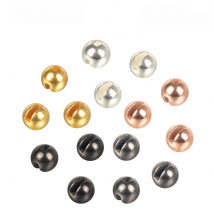Elite TG 100pcs/5 Colors 1.5-3.5mm Fly Fishing Slotted Beads Tungsten Fly Tying Material Fly Fishing Material
