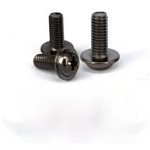 5/50pc Black Stainless Steel Cross Recessed Phillips Pan Round Head With Washer PWM M2 M2.5 M3 M4 M5 M6 Padded Collar Screw Bolt